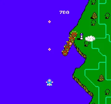 TwinBee (Japan) (FamicomBox) screen shot game playing